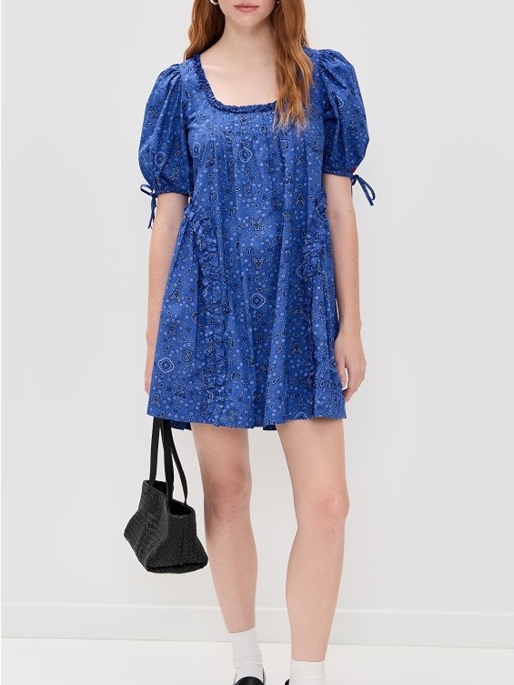 Damson Madder Meri Mini Dress Blue Bandana
